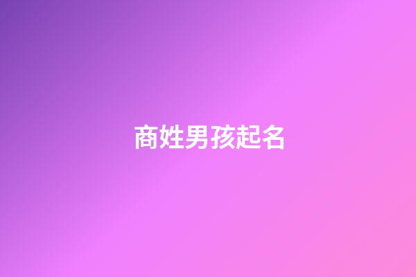 商姓男孩起名(商姓男孩起名字二字)-第1張-男孩起名-玄機(jī)派