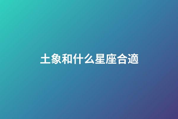 土象和什么星座合適-第1張-星座運(yùn)勢(shì)-玄機(jī)派