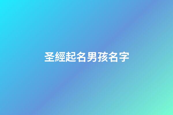 圣經起名男孩名字(1000個圣經名字男孩起名)-第1張-男孩起名-玄機派