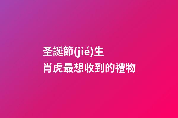 圣誕節(jié)生肖虎最想收到的禮物