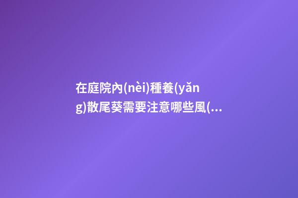 在庭院內(nèi)種養(yǎng)散尾葵需要注意哪些風(fēng)水問(wèn)題？