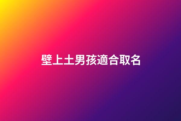 壁上土男孩適合取名(壁上土男孩小名)