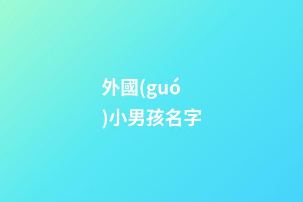 外國(guó)小男孩名字(外國(guó)小男孩名字簡(jiǎn)單好記)-第1張-男孩起名-玄機(jī)派