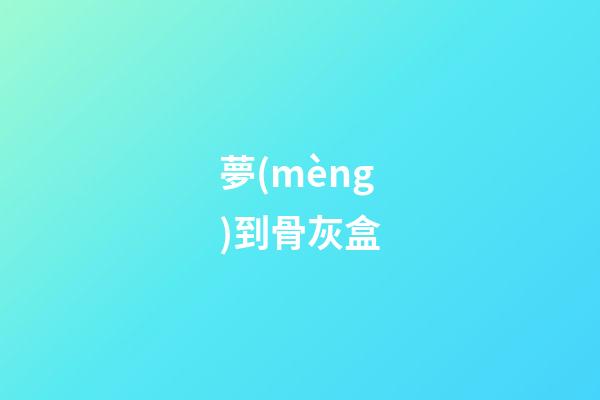 夢(mèng)到骨灰盒