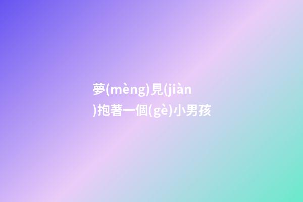 夢(mèng)見(jiàn)抱著一個(gè)小男孩