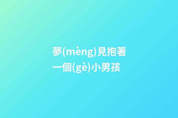 夢(mèng)見抱著一個(gè)小男孩