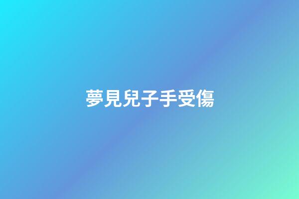 夢見兒子手受傷
