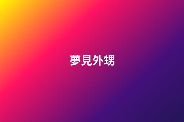 夢見外甥