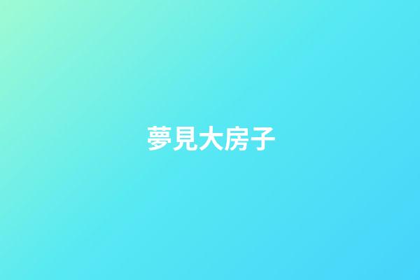 夢見大房子