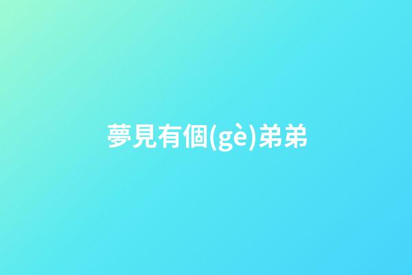 夢見有個(gè)弟弟
