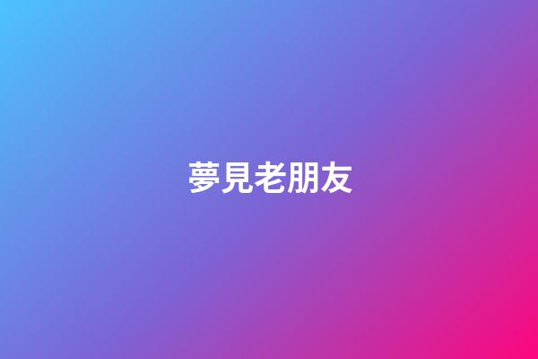 夢見老朋友