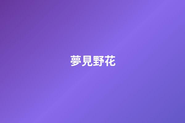 夢見野花