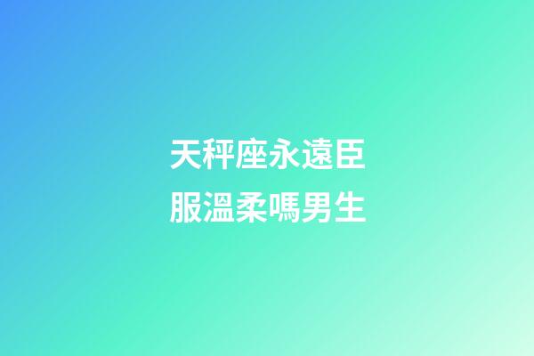 天秤座永遠臣服溫柔嗎男生-第1張-星座運勢-玄機派