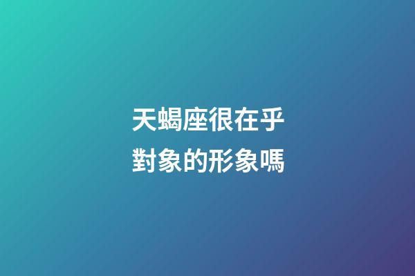 天蝎座很在乎對象的形象嗎-第1張-星座運(yùn)勢-玄機(jī)派