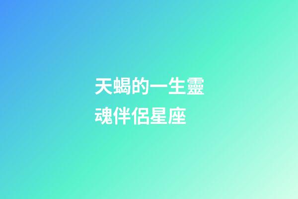 天蝎的一生靈魂伴侶星座-第1張-星座運勢-玄機派