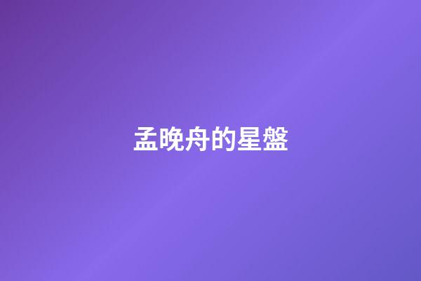 孟晚舟的星盤-第1張-星座運(yùn)勢(shì)-玄機(jī)派