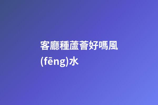客廳種蘆薈好嗎風(fēng)水