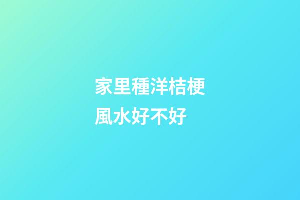 家里種洋桔梗風水好不好