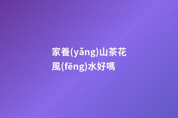 家養(yǎng)山茶花風(fēng)水好嗎