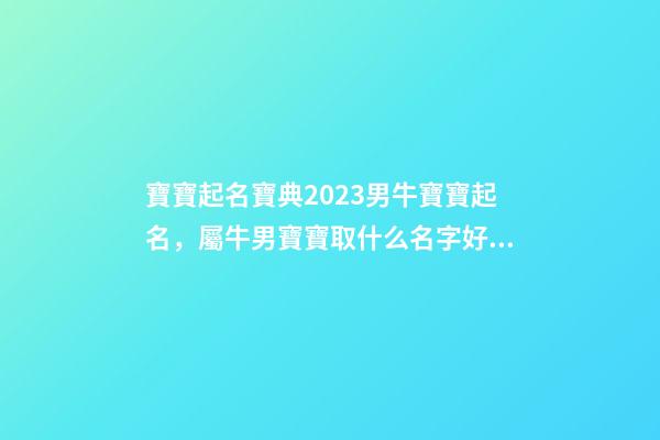 寶寶起名寶典2023男牛寶寶起名，屬牛男寶寶取什么名字好（2023牛年生的男寶寶取什么名字好）