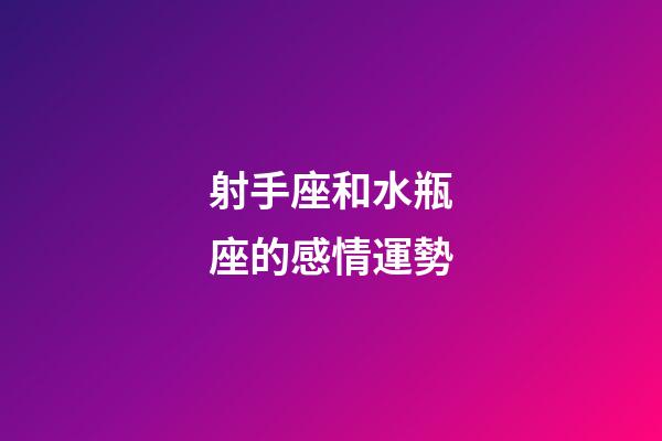 射手座和水瓶座的感情運勢-第1張-星座運勢-玄機派