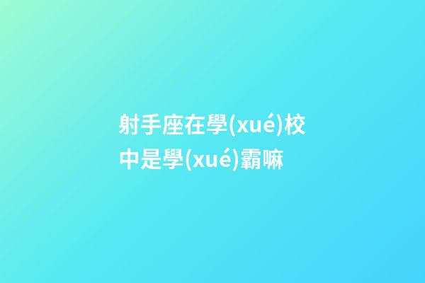 射手座在學(xué)校中是學(xué)霸嘛-第1張-星座運(yùn)勢-玄機(jī)派