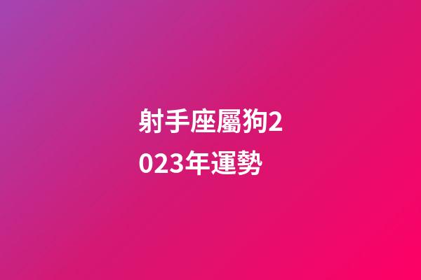 射手座屬狗2023年運勢-第1張-星座運勢-玄機派