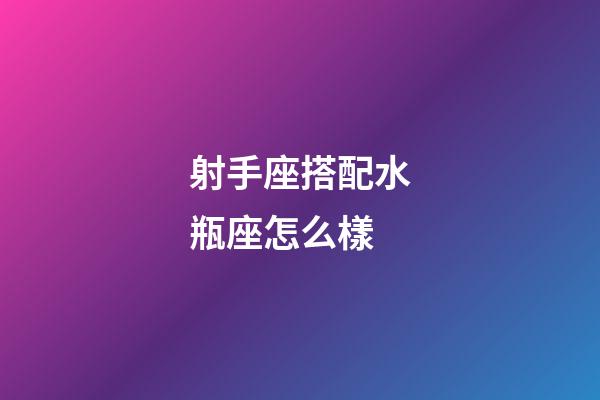 射手座搭配水瓶座怎么樣-第1張-星座運勢-玄機派
