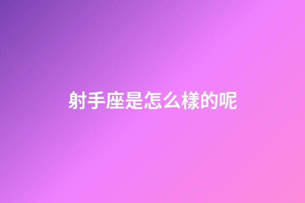 射手座是怎么樣的呢-第1張-星座運勢-玄機派