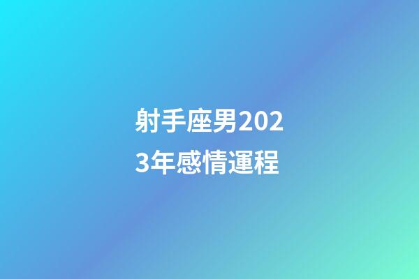 射手座男2023年感情運程-第1張-星座運勢-玄機派