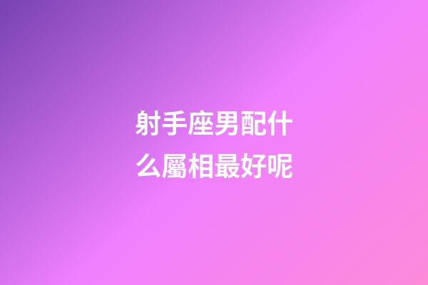 射手座男配什么屬相最好呢-第1張-星座運勢-玄機派