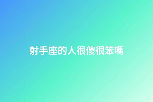 射手座的人很傻很笨嗎-第1張-星座運勢-玄機派