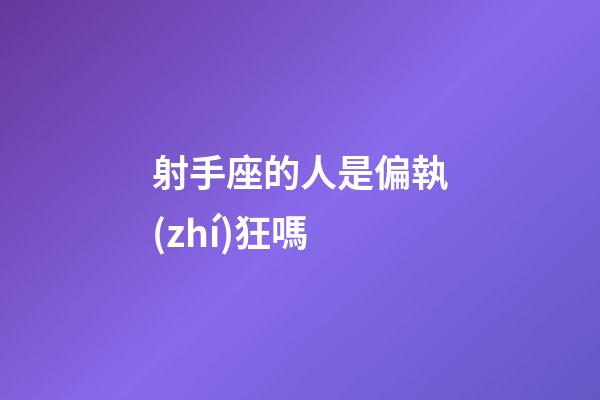 射手座的人是偏執(zhí)狂嗎-第1張-星座運勢-玄機派