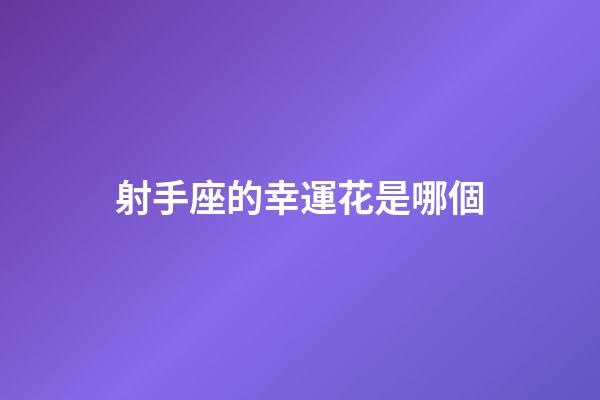 射手座的幸運花是哪個-第1張-星座運勢-玄機派