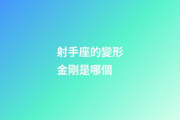 射手座的變形金剛是哪個