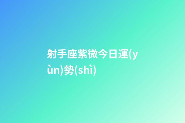 射手座紫微今日運(yùn)勢(shì)-第1張-星座運(yùn)勢(shì)-玄機(jī)派