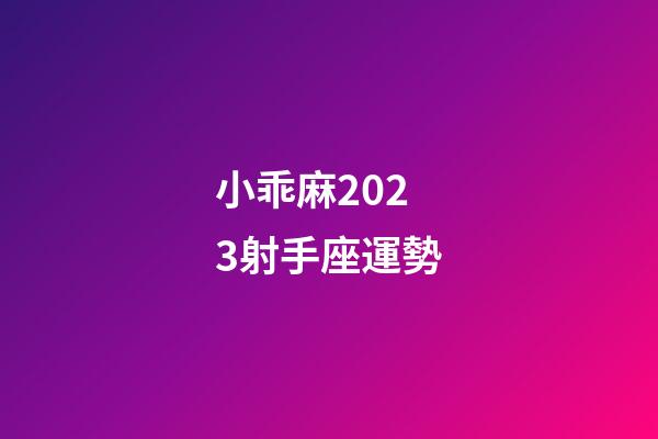 小乖麻2023射手座運勢-第1張-星座運勢-玄機派