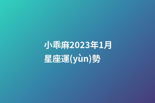 小乖麻2023年1月星座運(yùn)勢