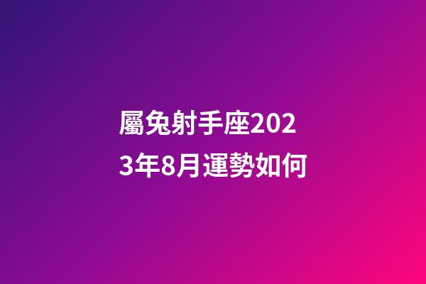屬兔射手座2023年8月運勢如何-第1張-星座運勢-玄機派