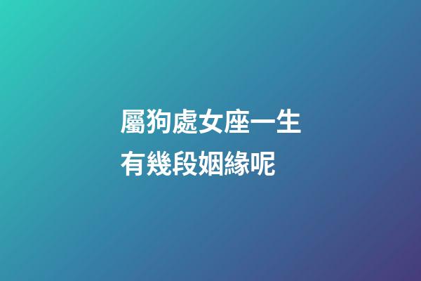 屬狗處女座一生有幾段姻緣呢-第1張-星座運勢-玄機派