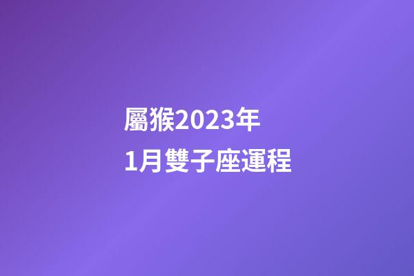 屬猴2023年1月雙子座運程-第1張-星座運勢-玄機派