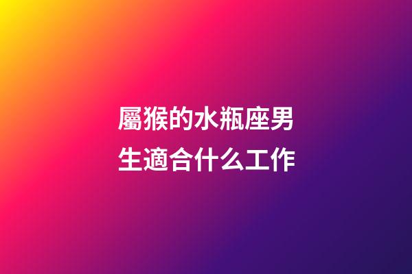 屬猴的水瓶座男生適合什么工作-第1張-星座運(yùn)勢-玄機(jī)派