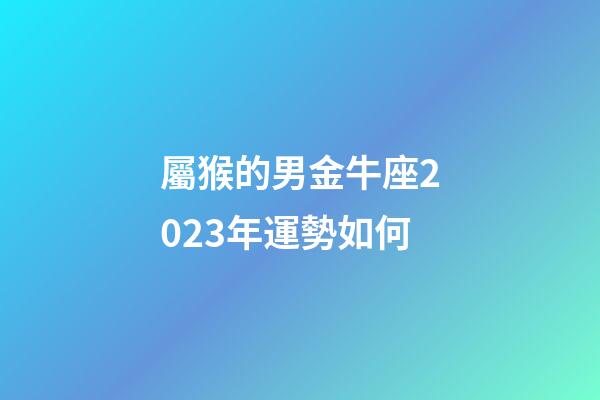 屬猴的男金牛座2023年運勢如何-第1張-星座運勢-玄機派