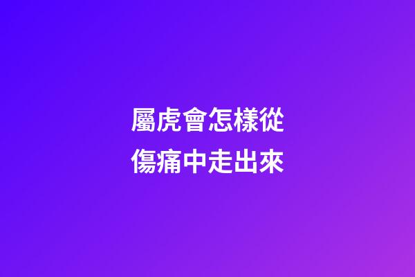 屬虎會怎樣從傷痛中走出來