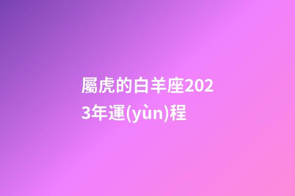屬虎的白羊座2023年運(yùn)程-第1張-星座運(yùn)勢(shì)-玄機(jī)派