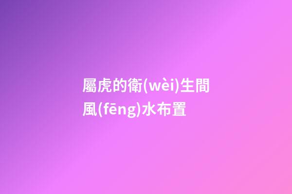 屬虎的衛(wèi)生間風(fēng)水布置