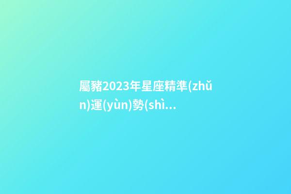 屬豬2023年星座精準(zhǔn)運(yùn)勢(shì)