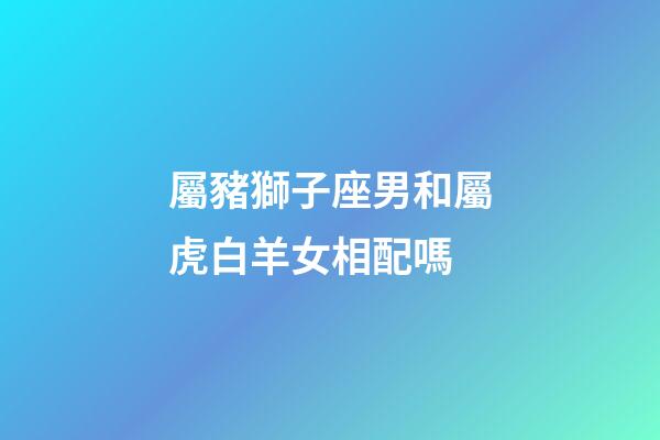 屬豬獅子座男和屬虎白羊女相配嗎-第1張-星座運勢-玄機派