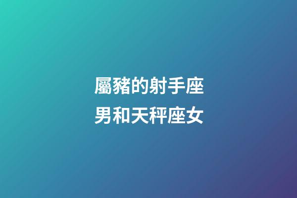 屬豬的射手座男和天秤座女-第1張-星座運勢-玄機派