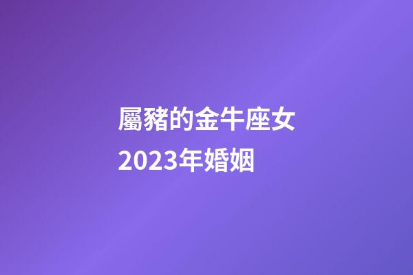 屬豬的金牛座女2023年婚姻-第1張-星座運勢-玄機派